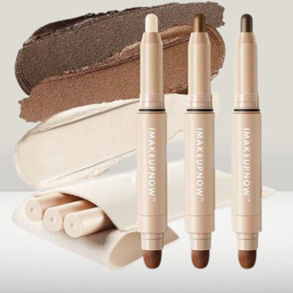 Imakeupnow Cream Eyeshadow Stick 3pc Set Shimmer Matte